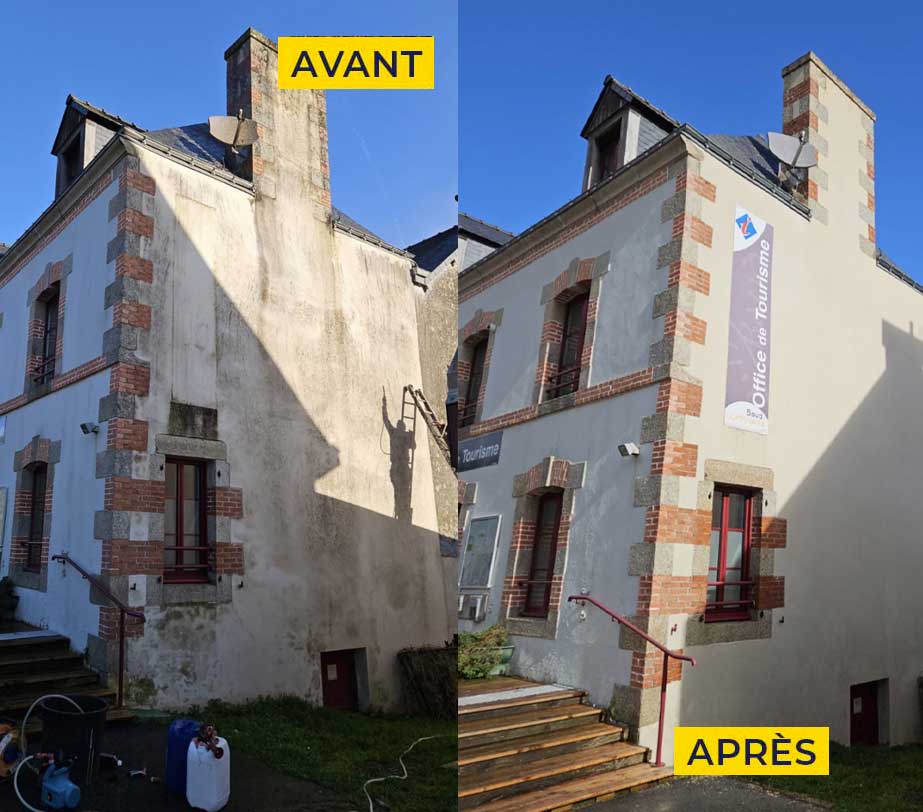 Nettoyage et peinture façade - COUVREUR PRO REF : Artisan peintre dans le Morbihan 56 et le Finistère 29 : Nettoyage, démoussage et ravalement peinture façade boiserie ferronnerie, imperméabilisation et pose de bardage. ... Intervention dans le Morbihan 56 et le Finistère 29
