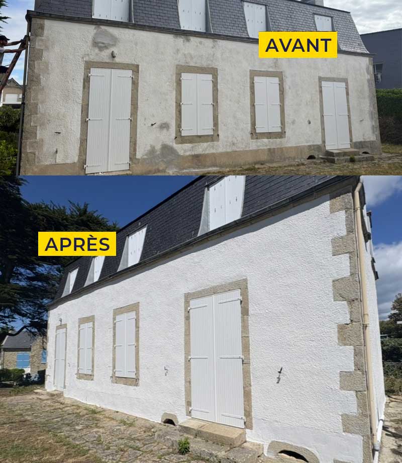 COUVREUR PRO REF: Entreprise générale de rénovation de maison.  Artisan couvreur dans le Morbihan 56 et le Finistère 29 … Travaux de couverture, zinguerie, nettoyage démoussage peinture hydrofuge toiture, étanchéité toit plat terrasse, isolation toiture et combles, nettoyage ravalement peinture imperméabilisation façade, pose de bardage, nettoyage des extérieurs dans le Morbihan 56 et le Finistère 29 